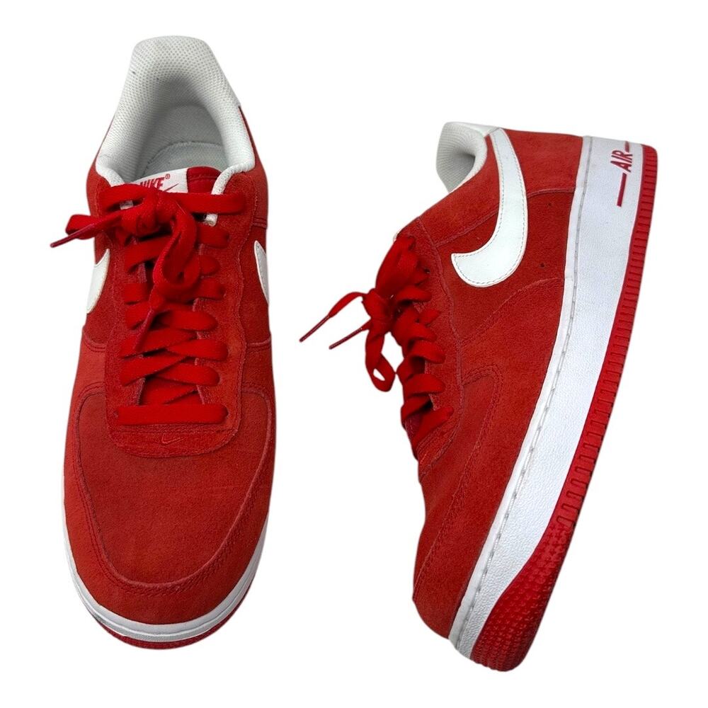 Nike Air Force 1 Low  University Red White Size 9.5